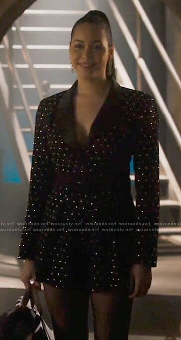 Macy's crystal studded romper on Charmed