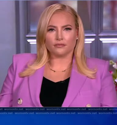 Meghan's lavender double breasted blazer on The View