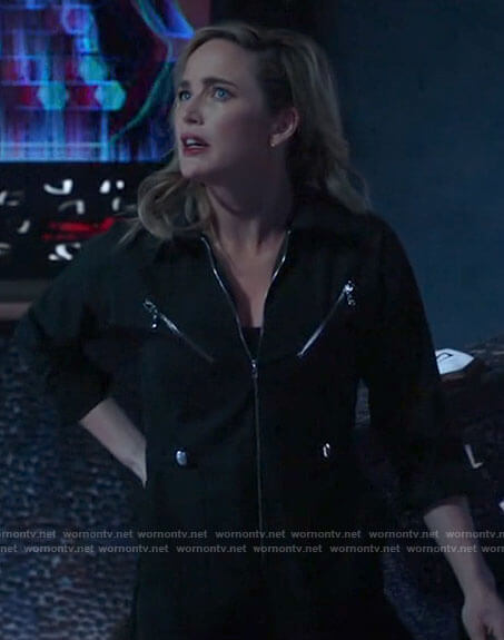 Sara's zip front jumpsuit on Legends of Tomorrow