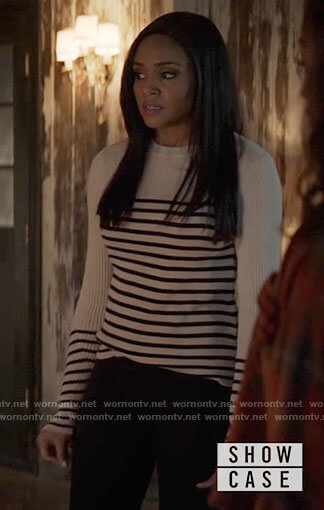 Sophie's striped sweater on Batwoman