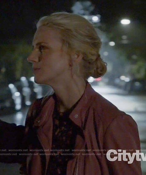 Sylvie's pink leather jacket on Chicago Fire