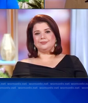 Ana's black off shoulder top on The View