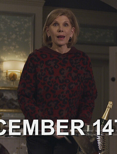 Dianne's red leopard hoodie on The Good Fight