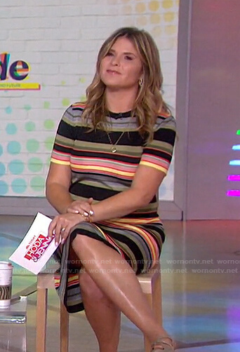 Jenna's striped short sleeve dress on Today