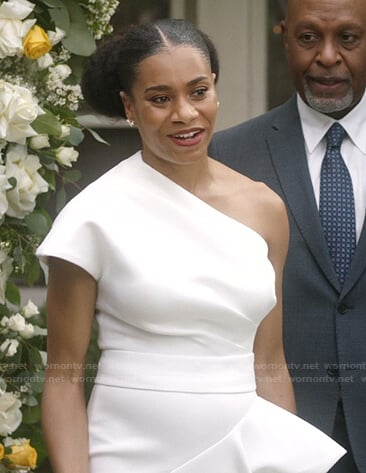 Maggie's wedding dress on Greys Anatomy