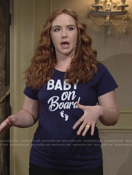 Mariah's Baby on Board t-shirt