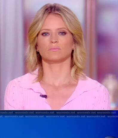 Sara's pink polo dress on The View