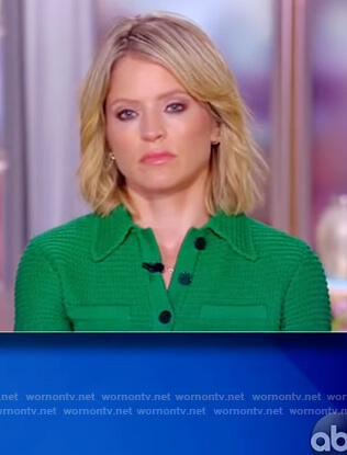 Sara's green polo dress on The View