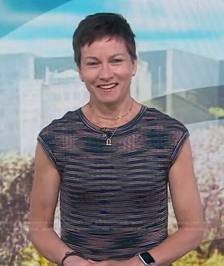 Stephanie's striped cap sleeve dress on Today