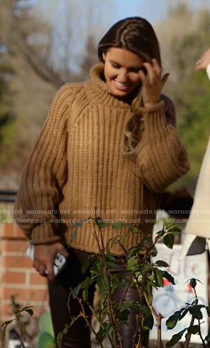 Audrina's tan turtleneck sweater on The Hills New Beginnings