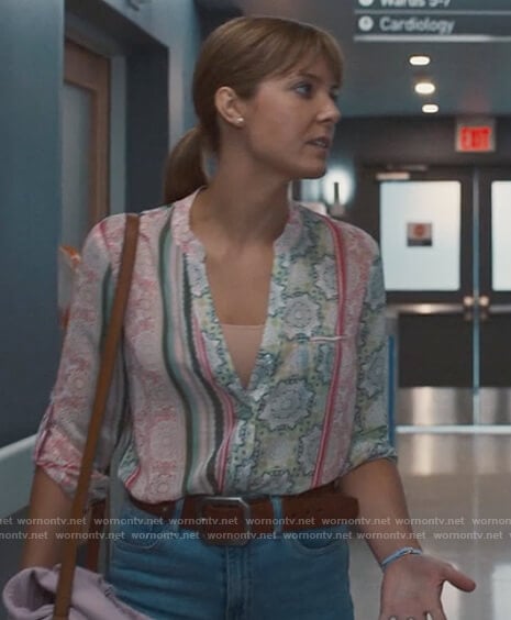Candy's printed blouse on Nurses