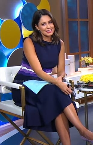 Cecilia's striped corset dress on Good Morning America