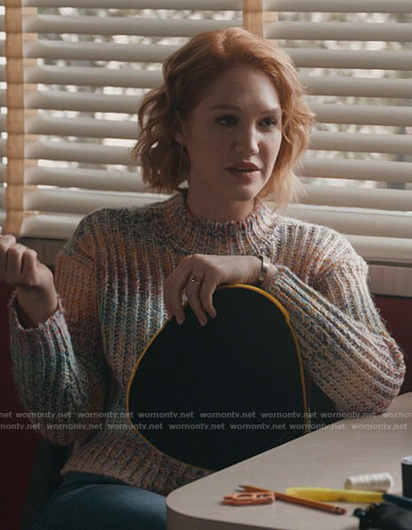 Corinne's ombre sweater on The Republic of Sarah