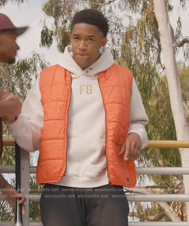 Damon's white FG hoodie on All American