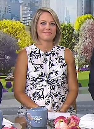 Dylan's white floral maternity top on Today