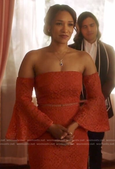 Iris's vow renewal dress on The Flash