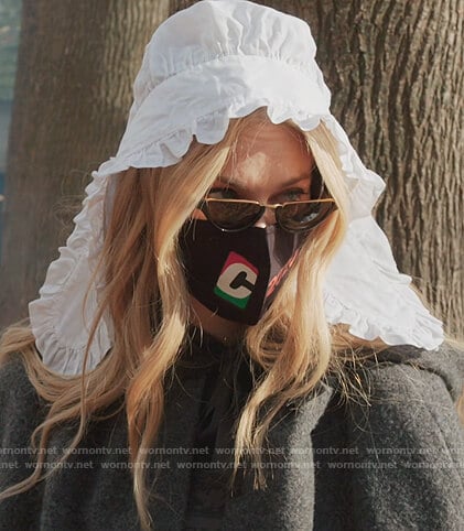 Leah's black half moon sunglasses on The Real Housewives of New York City
