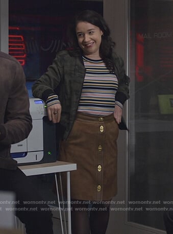 Marissa's camo jacket on The Good Fight