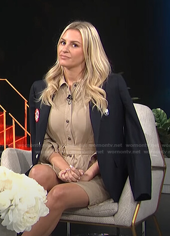 Morgan's navy Olympic Team blazer on E! News Daily Pop