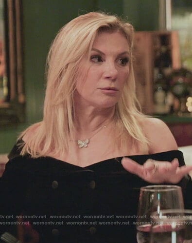 Ramona's black double breasted top on The Real Housewives of New York City