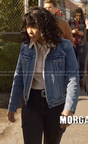 Spooner's denim sherpa jacket on Legends of Tomorrow