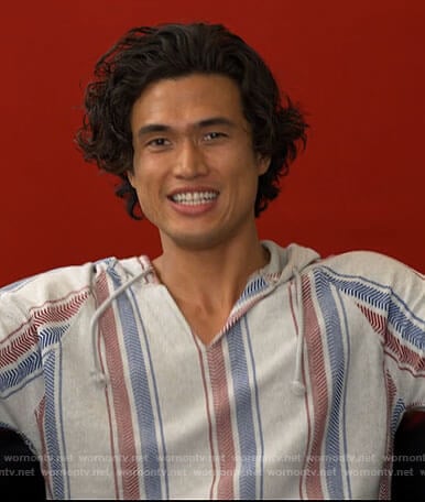 Wyatt's striped hoodie on American Horror Stories