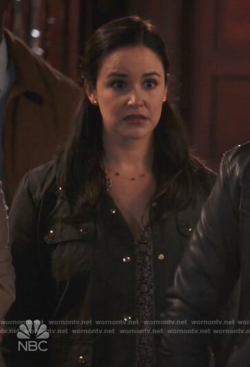 Amy's brown utility jacket on Brooklyn Nine-Nine