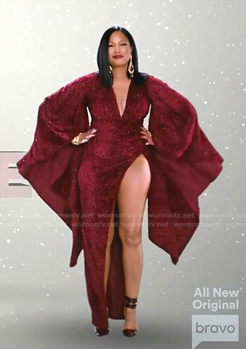 Garcelle's instro scene dress on The Real Housewives of Beverly Hills