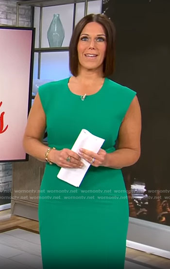 Dana Jacobson's green dress on CBS This Morning