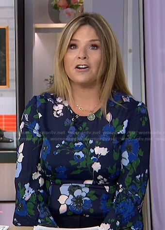 Jenna's blue floral top on Today