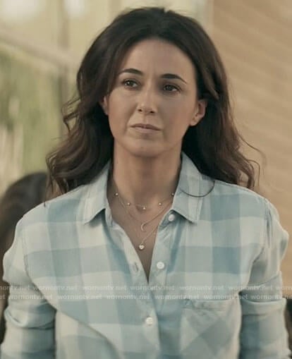 Lana's buffalo checked shirt on Superman and Lois