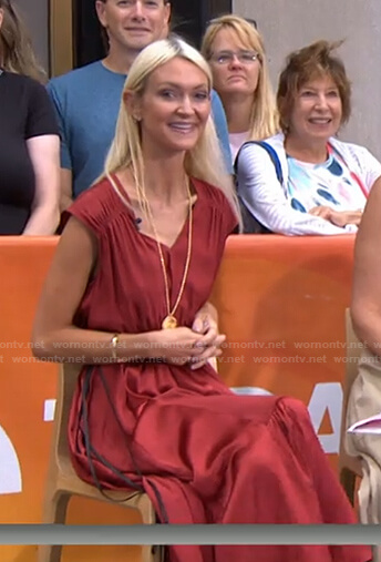 Zanna Roberts Rassi's red drawstring waist dress on Today