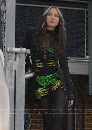 Cindy's sequin hands mini dress on Stargirl