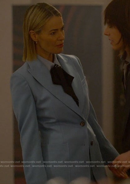 Alice's light blue suit on The L Word Generation Q