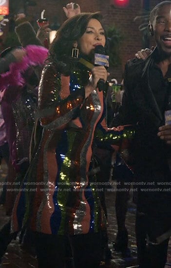 Alison's NYE party dress on The Morning Show