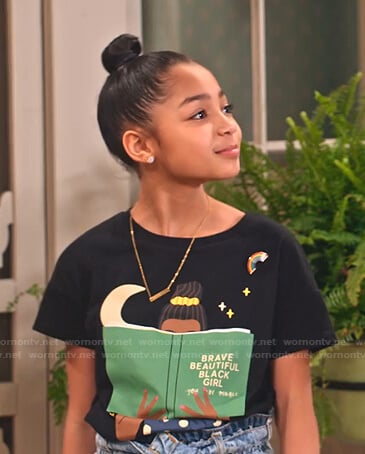 Ami's Brave Beautiful Black Girl tee on Family Reunion