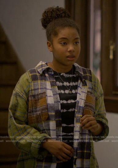 Angie's patchwork plaid shirt on The L Word Generation Q