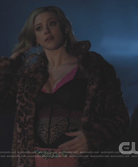 Betty's black lace bodysuit on Riverdale