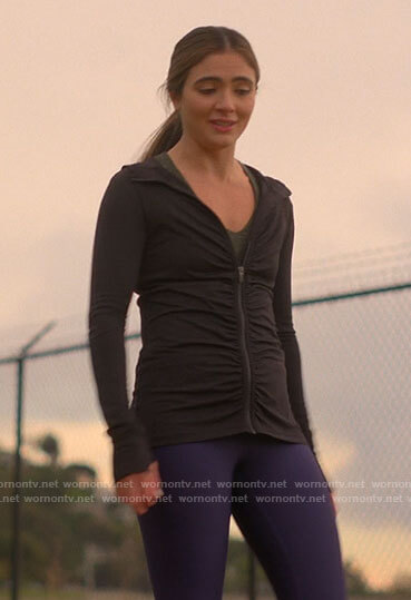 Dani's black running jacket on The L Word Generation Q