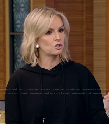 Dr. Jennifer Ashton's black hooded dress on Live with Kelly and Ryan