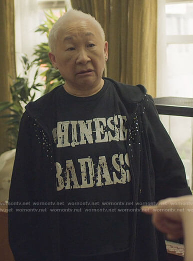 Grandma's Chinese Badass t-shirt on Awkwafina is Nora From Queens