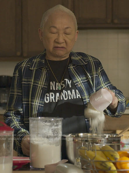 Grandma's Nasty Grandma t-shirt on Awkwafina is Nora From Queens