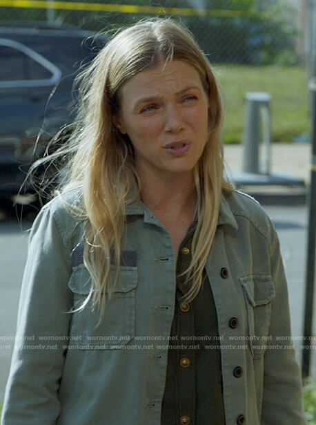 Hailey's army jacket on Chicago PD