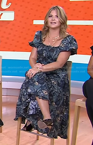Jenna's floral puff sleeve dress on Today