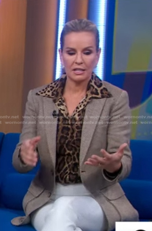 Dr. Jennifer Ashton's leopard print blouse on Good Morning America
