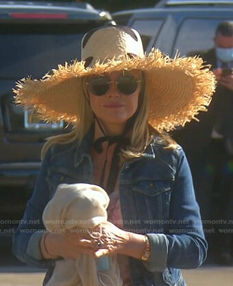 Kathy’s straw hat on The Real Housewives of Beverly Hills