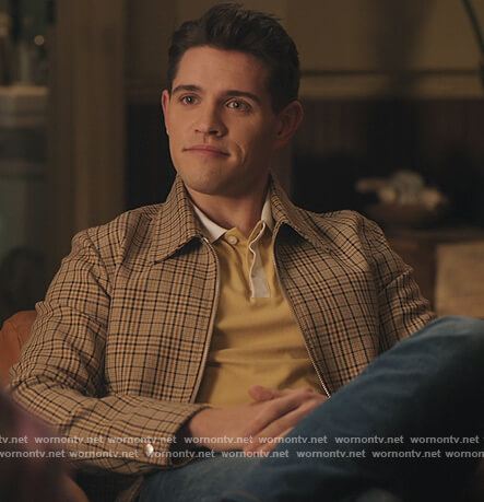 Kevin's beige plaid jacket on Riverdale