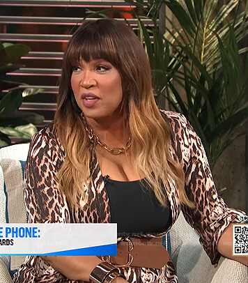 Kym's leopard print dress on E! News Daily Pop