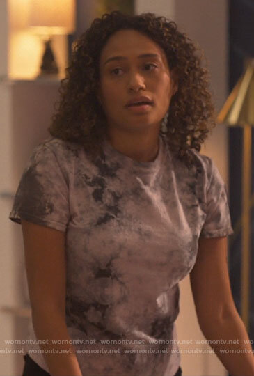 Sophie's tie dye t-shirt on The L Word Generation Q