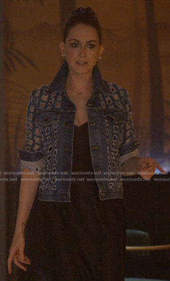 Tess's cutout denim jacket on The L Word Generation Q